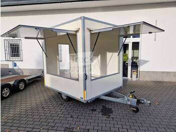  Wm Meyer - 2 Verkaufsklappen Leerwagen zum DIY Ausbau Infostand 250cm 1000kg gebremst - Roulote bar