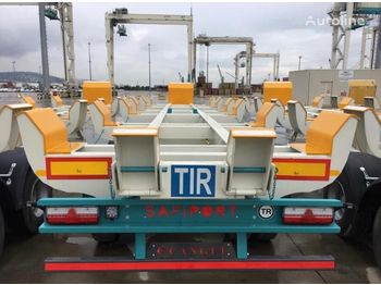 Semi-reboque transportador de contêineres/ Caixa móvel para transporte de contêineres novo CANGÜLLER TREYLER İn Port Container Carrier: foto 1