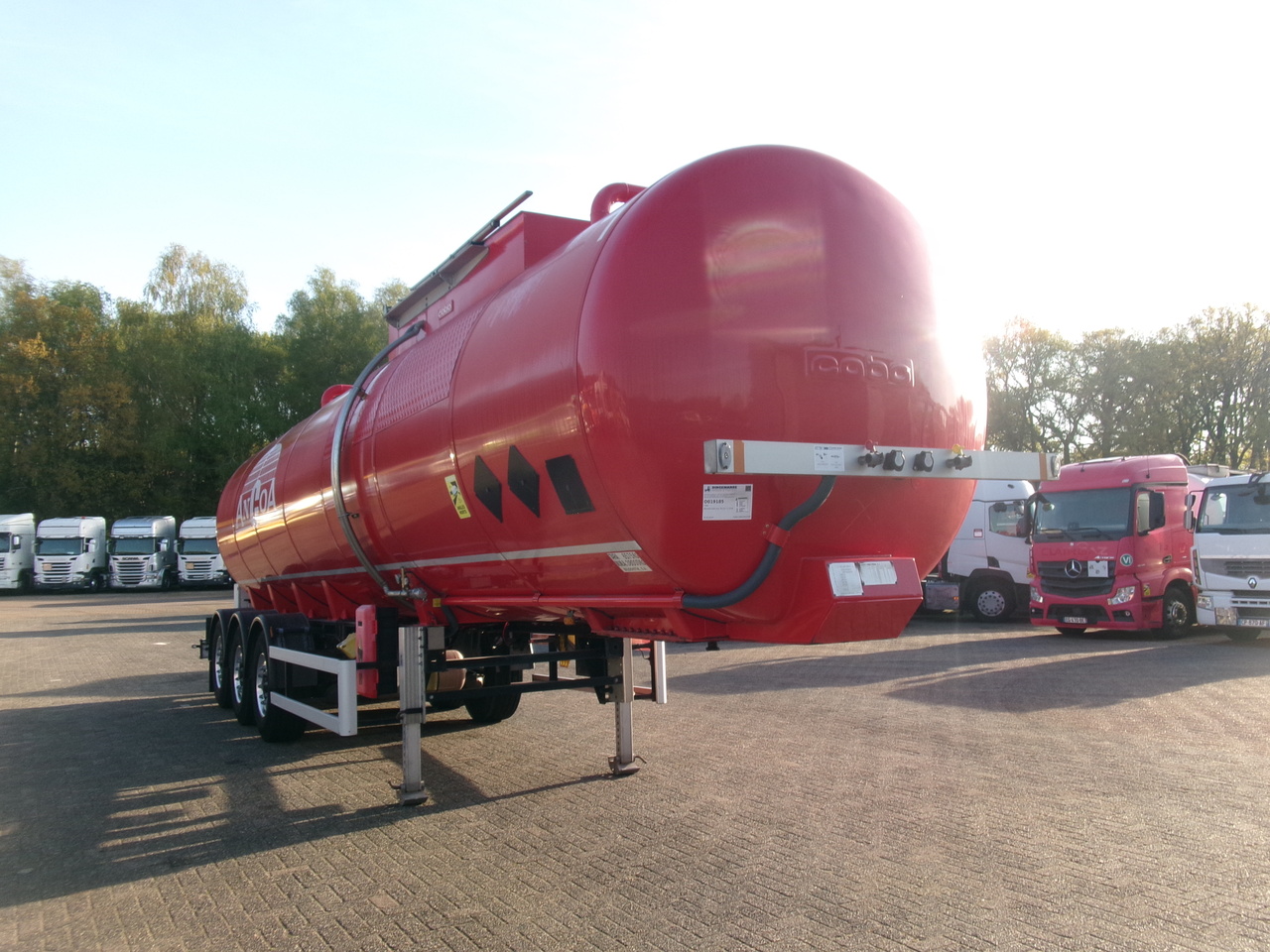 Semirreboque tanque para transporte de betume Cobo Bitumen tank inox 34 m3 / 1 comp: foto 2