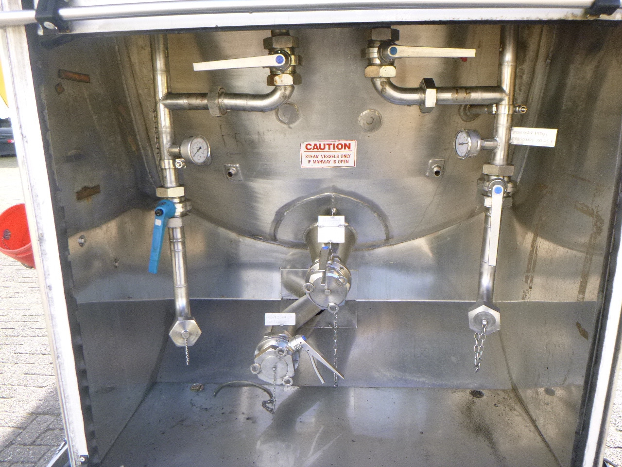 Semirreboque tanque para transporte de alimentos Crane Fruehauf Food (beer) tank inox 30 m3 / 2 comp: foto 8