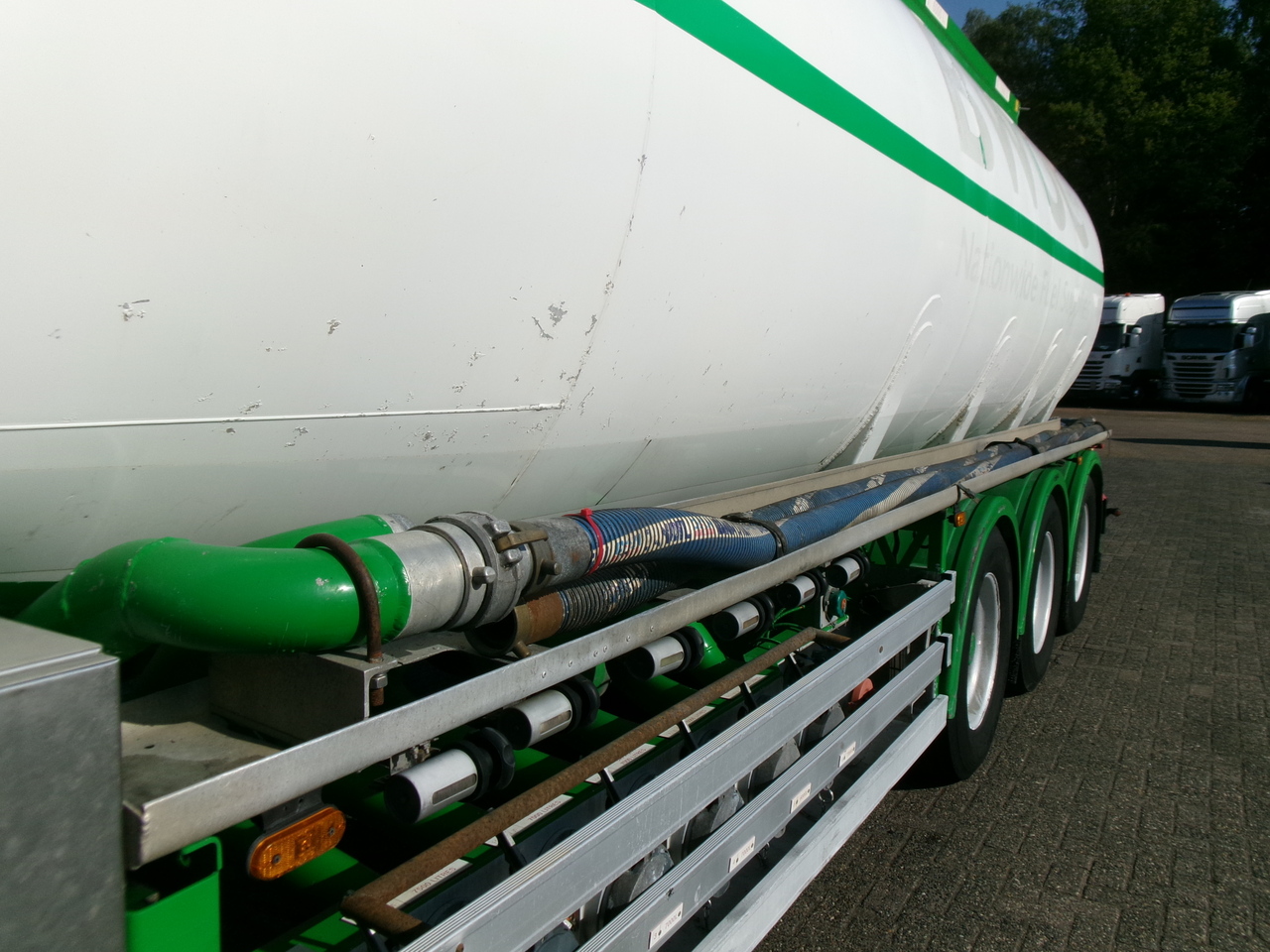 Semirreboque tanque para transporte de combustível Feldbinder Fuel tank alu 42 m3 / / 6 comp + pump: foto 7