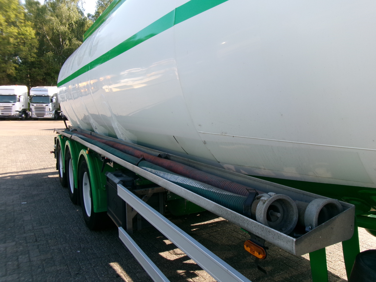 Semirreboque tanque para transporte de combustível Feldbinder Fuel tank alu 42 m3 / / 6 comp + pump: foto 6