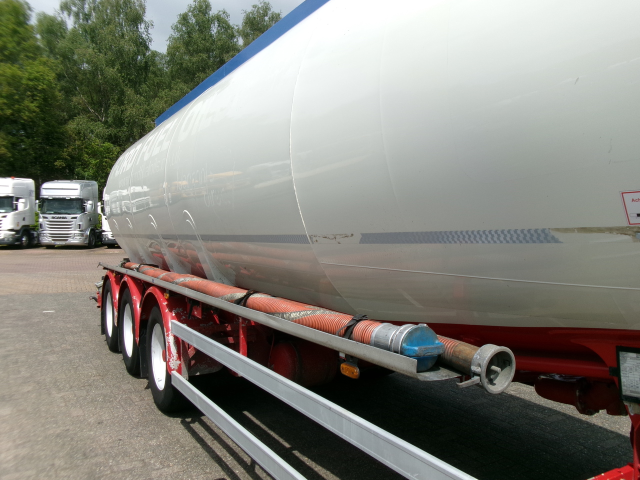 Semirreboque tanque para transporte de combustível Feldbinder Fuel tank alu 44.6 m3 + pump: foto 7