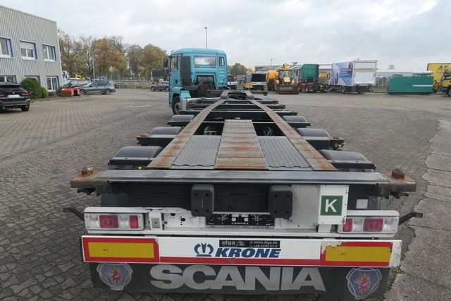 Semi-reboque transportador de contêineres/ Caixa móvel Krone SD, 2x20/1x30/1x40 Fuß Container, TÜV 08/2024: foto 7