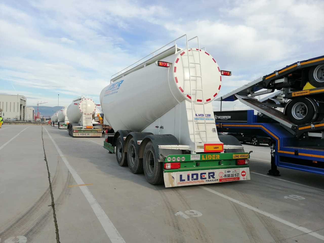Semirreboque tanque para transporte de cemento novo LIDER 2024 MODEL NEW CEMENT TANKER: foto 19