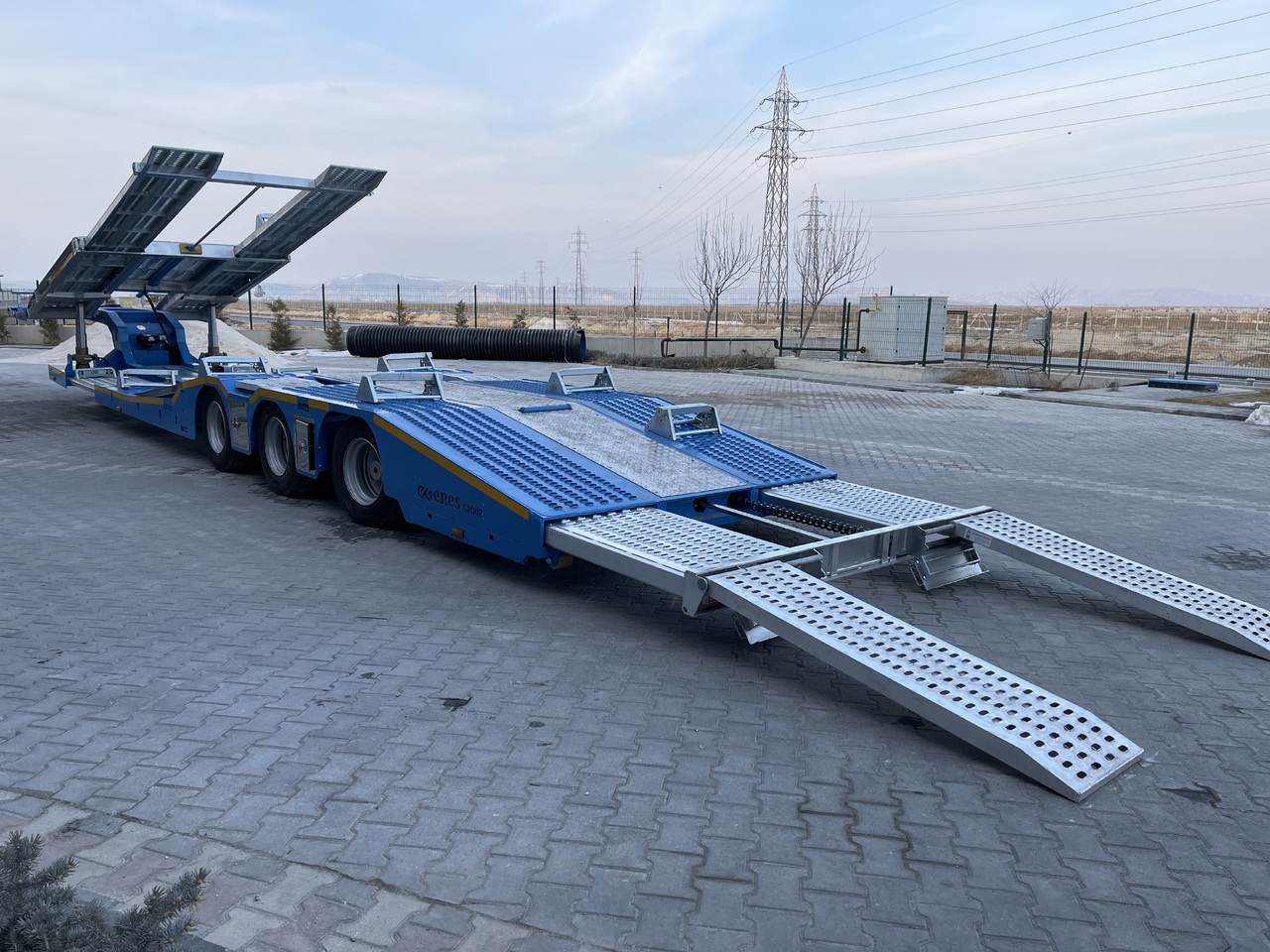 Semi-reboque transporte de veículos para transporte de máquinas pesadas novo LIDER 2024 NEW UNUSED READY IN FACTORY STOCK: foto 13