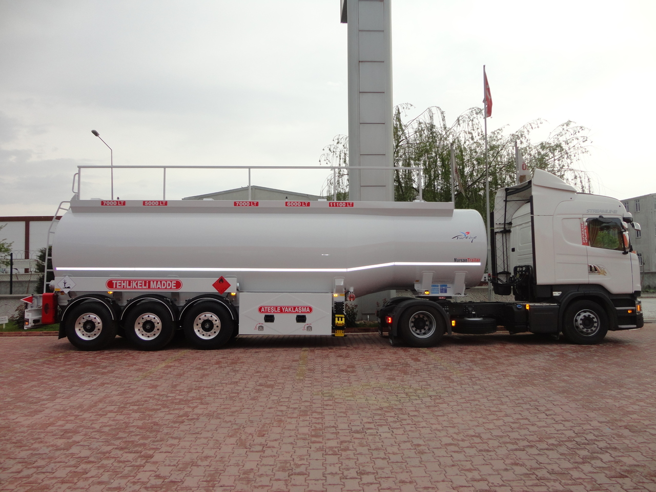 Semirreboque tanque para transporte de combustível novo NURSAN Aluminium Fuel Tanker: foto 8