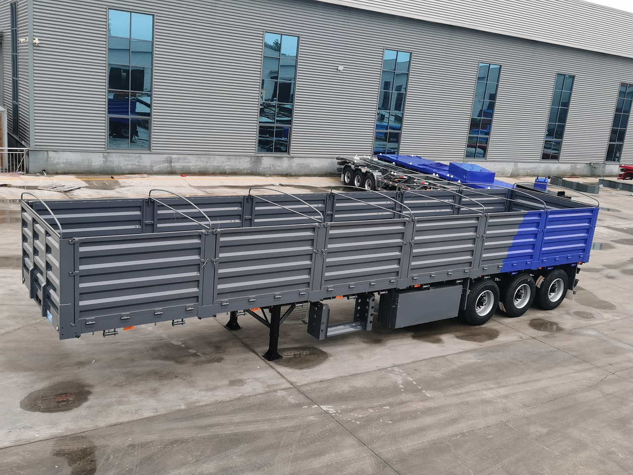 Semi-reboque plataforma/ Caixa aberta para transporte de materiais a granel novo SUNSKY 40FT drop side wall semi trailer: foto 9