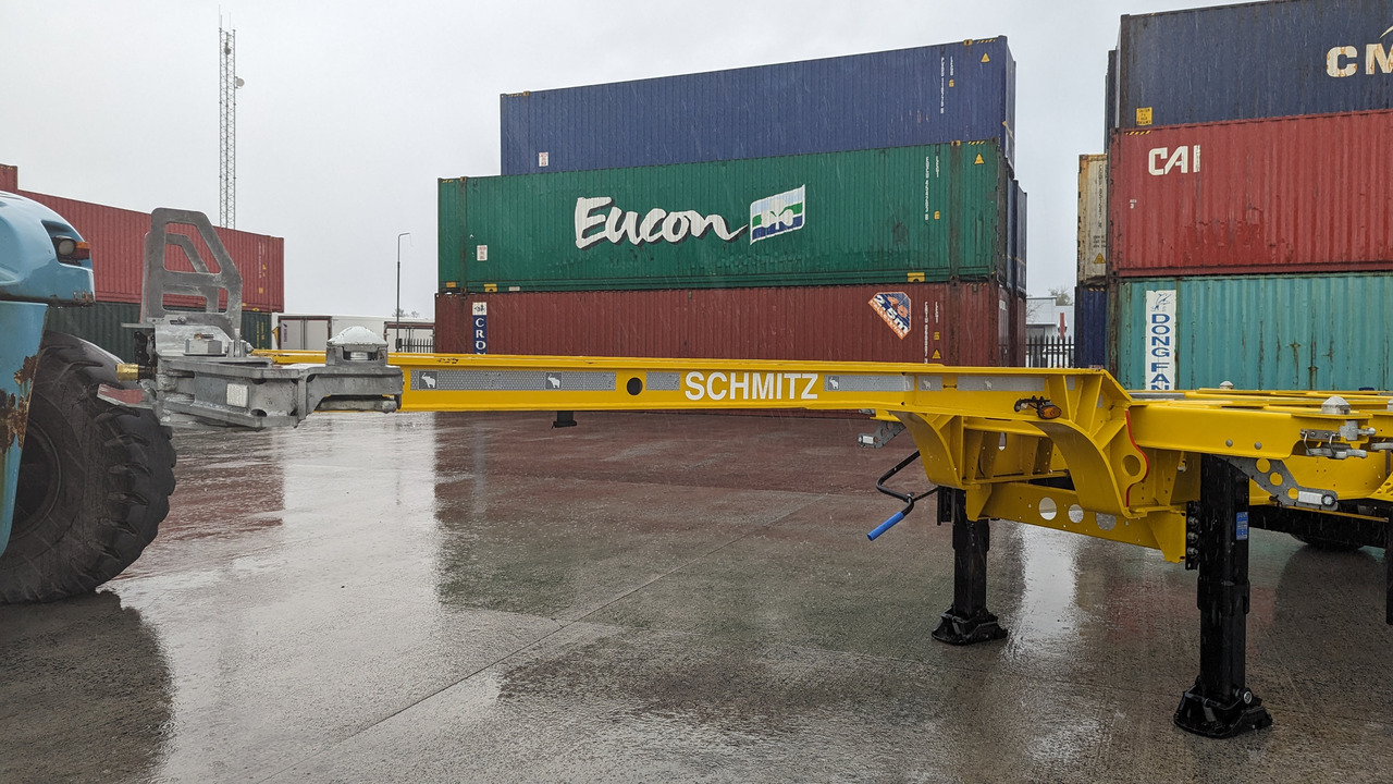 Semi-reboque transportador de contêineres/ Caixa móvel para transporte de contêineres novo Schmitz Cargobull Skelly: foto 11