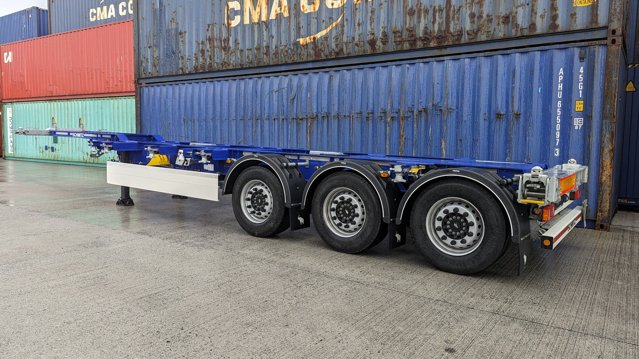 Semi-reboque transportador de contêineres/ Caixa móvel para transporte de contêineres novo Schmitz Cargobull Skelly: foto 3