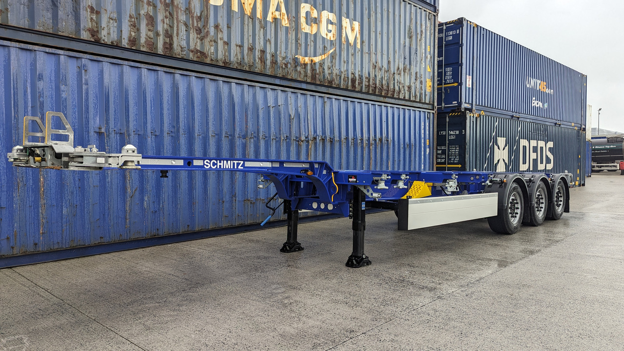 Semi-reboque transportador de contêineres/ Caixa móvel para transporte de contêineres novo Schmitz Cargobull Skelly: foto 6