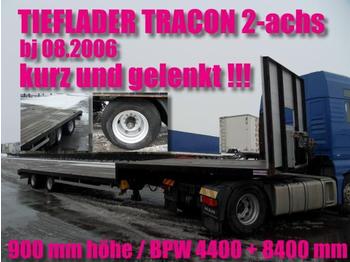  TRACON 2-achs / LENKACHSE / BPW / NL 28690 kg - Semi-reboque baixa