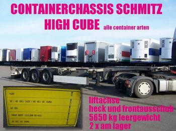 Schmitz SCF 24 G / HIGH CUBE 20/30/40/45 2x vorhanden - Semi-reboque transportador de contêineres/ Caixa móvel