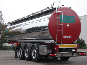 Berger Food - milk tank, 32.000 l., 4 comp., Light weight: 5.660 kg. - Semirreboque tanque