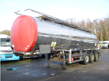 Clayton Chemical tank inox 30.4 m3 / 1 comp + pump - Semirreboque tanque