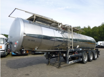 Clayton Food tank inox 23.5 m3 / 1 comp + pump - Semirreboque tanque