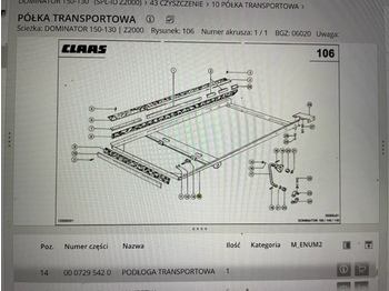 Estrutura/ Châssis CLAAS