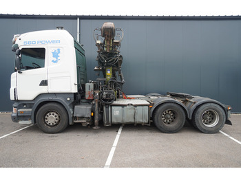 Scania R560 6X4 WITH HIAB LOGLIFT TIMBER CRANE - Tractor