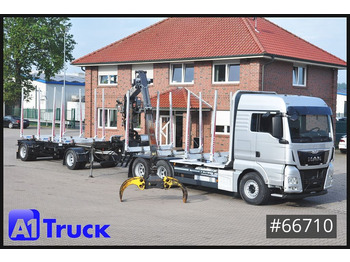 Camião de transporte de madeira MAN TGX 26.480