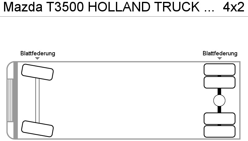 Caminhão reboque Mazda T3500 HOLLAND TRUCK MANUAL FULL STEEL SPRING: foto 11