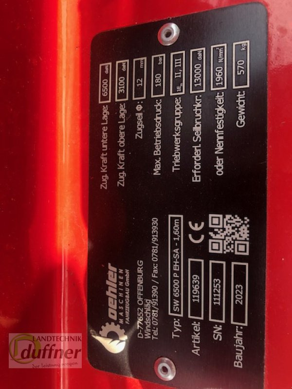 Oehler OL SW 6500 P EH-SA - Molinete: foto 5