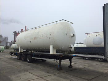 Van Hool Open flatbed trailer Stationary tank 50m3 - Gas, Gaz, LPG, GPL, Propane, Butane ID 1.1 - Semirreboque tanque: foto 1
