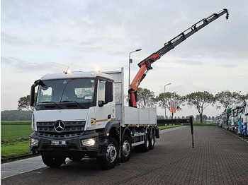 Camião de caixa aberta/ Plataforma, Camião grua Mercedes-Benz AROCS 3240 Palfinger PK 27001-E: foto 2