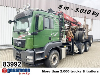 Camião de transporte de madeira MAN TGS 26.480