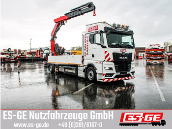 Camião de caixa aberta/ Plataforma, Camião grua MAN TGX 26.480 6x2-4 LL CH mit Fassi F545RA.2.26: foto 3