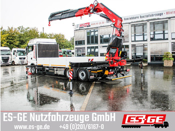 Camião de caixa aberta/ Plataforma, Camião grua MAN TGX 26.480 6x2-4 LL CH mit Fassi F545RA.2.26: foto 2
