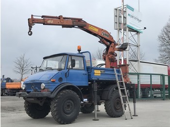 Camião grua, Veículo municipal/ Especial MERCEDES-BENZ Unimog U 406 m. Hiab Ladekran 650 A Stromerzeuger, TÜV neu: foto 1