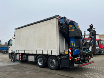 Camião de caixa aberta/ Plataforma, Camião grua Mercedes-Benz Actros 2541 L6x2 Pritsche Heckkran 34m/to, Jib,: foto 4