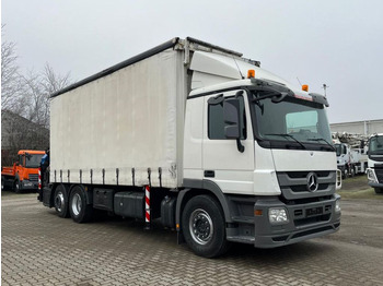Camião de caixa aberta/ Plataforma, Camião grua Mercedes-Benz Actros 2541 L6x2 Pritsche Heckkran 34m/to, Jib,: foto 2
