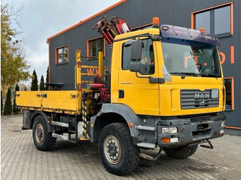 Camião grua, Camião de caixa aberta/ Plataforma MAN TGM 18.280 4x4 Euro 4 Pritsche Kran Tirre: foto 1