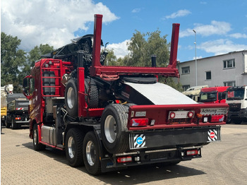 Camião de transporte de madeira, Camião grua Volvo FH 540 6x4 Langholztransporter Kran + Anhänger: foto 5