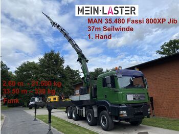 Camião grua MAN 35.480 Fassi 800XP + Jib 37m Seilwinde FB: foto 1