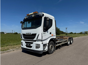 Camião polibenne, Camião grua IVECO STRALIS 560: foto 2