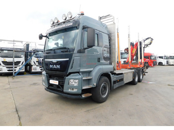 Camião de transporte de madeira MAN TGS