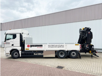 Camião grua, Camião de caixa aberta/ Plataforma novo MAN TGX 26.510 6x2-4 LL CH TGX 26.510 6x2-4 LL, Kran Hiab X-HiPro 548 E-8, Lenk-/Liftachse, TwistLock 20Fuß, Funk, Retarder: foto 2