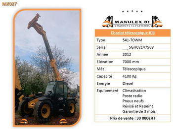 Empilhador telescópico JCB 541-70WM: foto 4