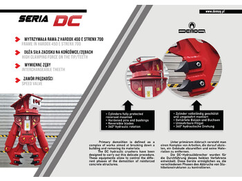 Tesoura de demolição por Escavadeira novo DEMOQ DC05  Hydraulic Demolition Crusher 520 kg: foto 3
