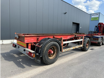 Reboque transportador de contêineres/ Caixa móvel DEOM - SCHMIT R202P 2-AS CONTAINER TRANSPORT - BPW - GOEDE BANDEN - LUCHTVERING - BELGISCHE PAPIEREN: foto 2