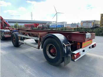 Reboque transportador de contêineres/ Caixa móvel DEOM - SCHMIT R202P 2-AS CONTAINER TRANSPORT - BPW - GOEDE BANDEN - LUCHTVERING - BELGISCHE PAPIEREN: foto 4