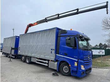 Camião furgão, Camião grua Mercedes-Benz Actros 2645 6x2 105m³ JUMBO + RETARDER + KRAN PALFINGER PK 19.001 SLD (4x) + RADIO - *FULL AIR* - FRIGO - EURO 6 - SAF AXLES - BELGIAN TRUCK: foto 2