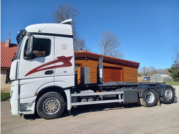 Camião polibenne Mercedes-Benz Actros, 6X2, JOAB HOOK LIFT: foto 3