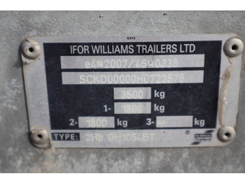 Reboque para carros Ifor Williams WILLIAM 2HB 2 Axel Trailer, 2.856 kg Capacity, Inc: foto 5