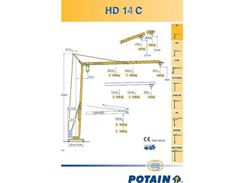 Grua automontante Potain HD 14 C: foto 3