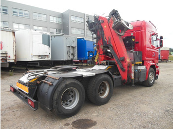 Camião de transporte de madeira, Camião grua Scania R450,6X4, EPSILON 170+AUFLIEGER UMIKOV TELESKOP: foto 5