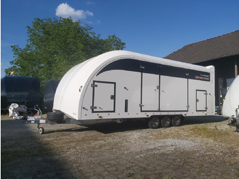 Reboque transporte de veículos BJT Race Transporter 6 396-2040 600x235x189cm weiß Lichtpaket Alufelgen darkline 10" 3500kg 22: foto 2