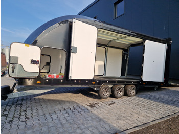 Reboque transporte de veículos BJT Race Transporter 7 397-5523-35-3-10-B 550x230 cm black RR Tridem Alufelgen 3500: foto 5